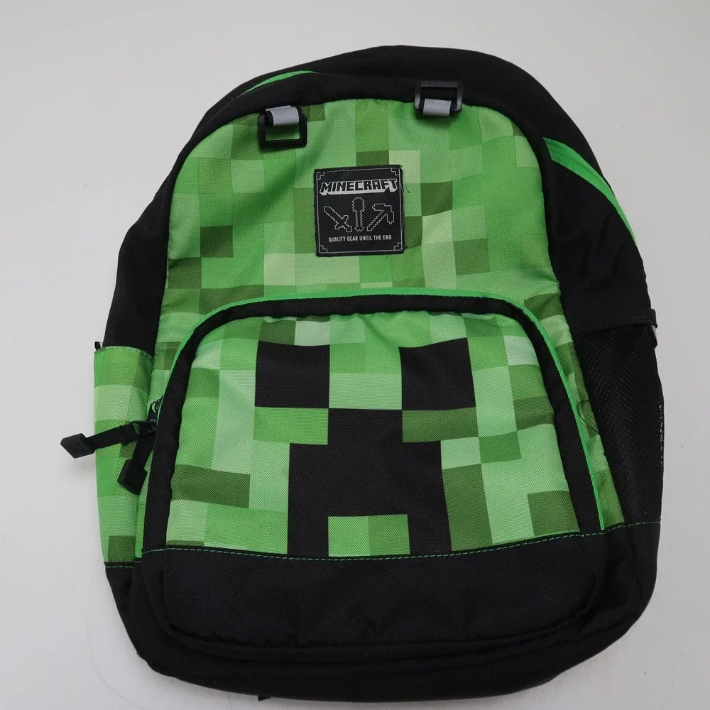 Official Minecraft Green Creeper Kids Jinx Backpack!  17